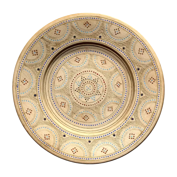 Huzur District Memorial Dinner Plate 3D model preview on Freecreat