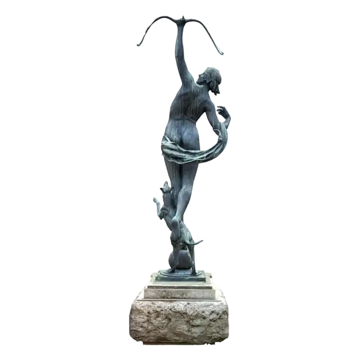 Art statue of Diana in the city of Blois, France 3D model preview on Freecreat