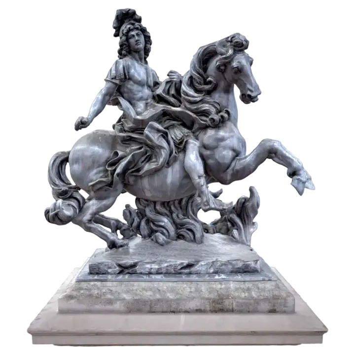 French 17th century statue King Louis XIV of France 3D model preview on Freecreat