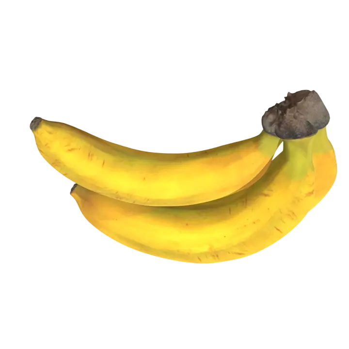 Banana 3D model preview on Freecreat