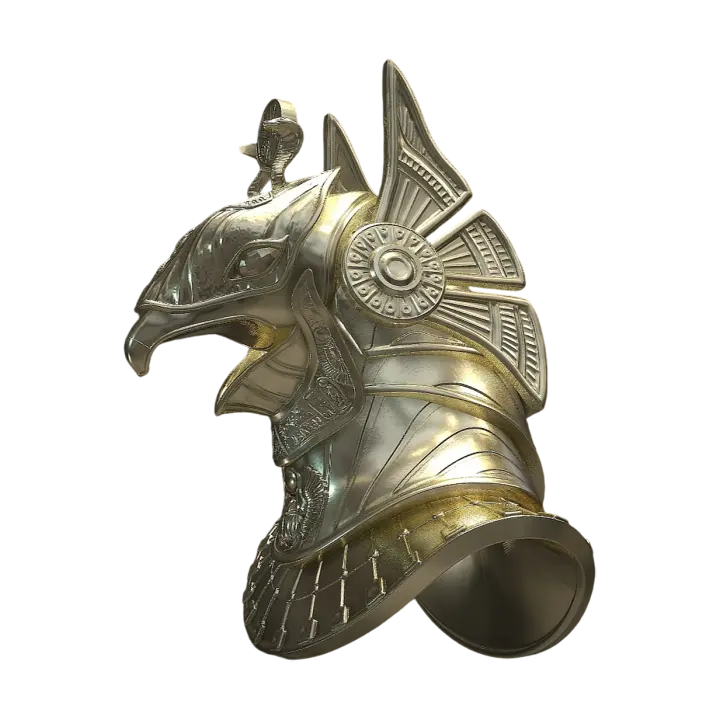 Horus bust (supports 3D printing) 3D model preview on Freecreat