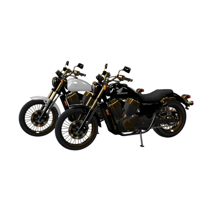 Cruise Motorcycle 3D model preview on Freecreat