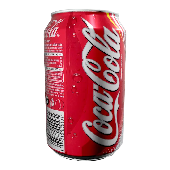 Coca Cola 3D model preview on Freecreat
