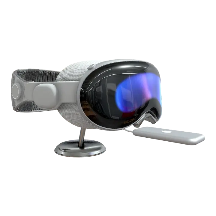 Apple Vision Pro headset 3D model preview on Freecreat