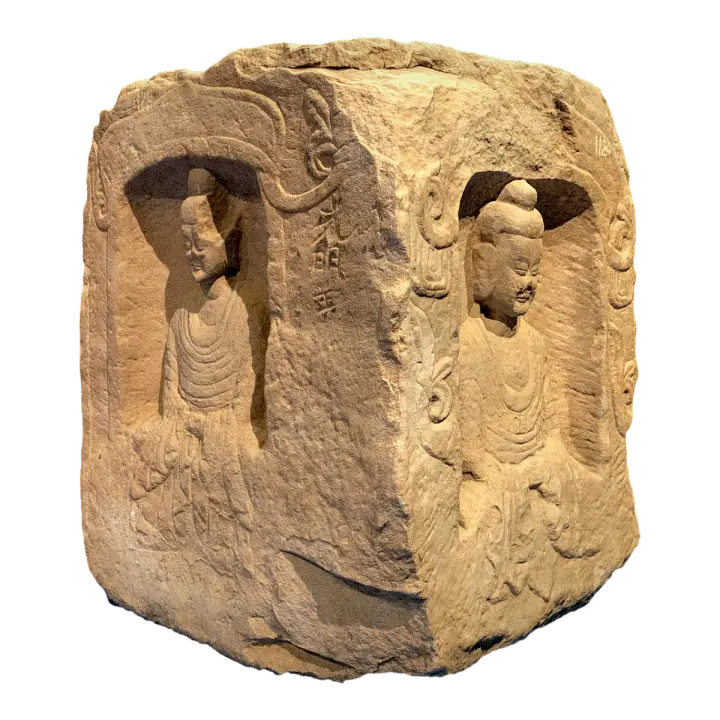 Stone Statues of Buddha Sitting on All Sides of the Northern Wei Dynasty 3D model preview on Freecreat