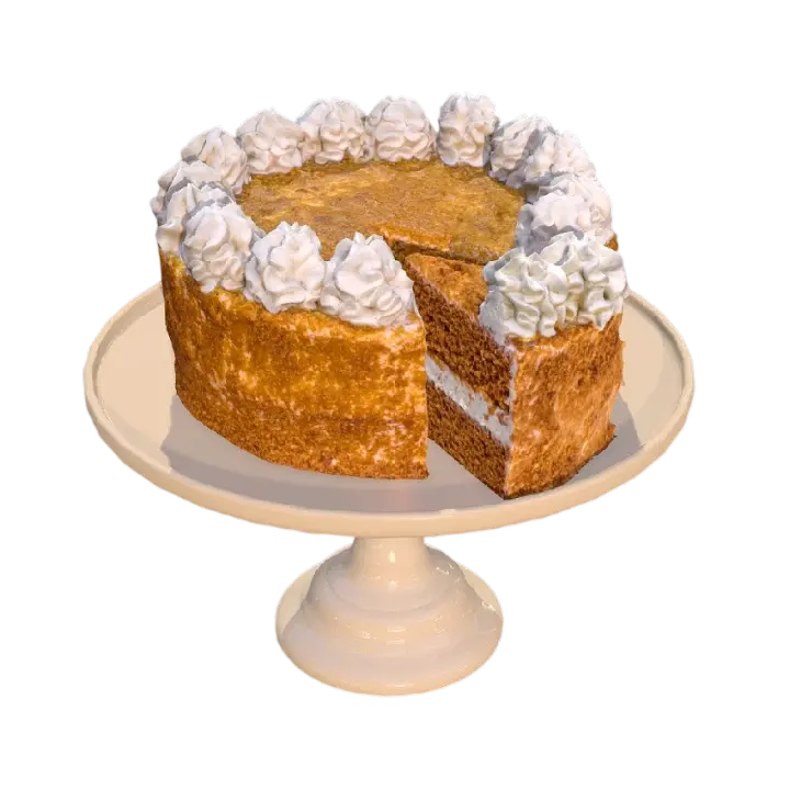 Caramel Cake 3D model preview on Freecreat