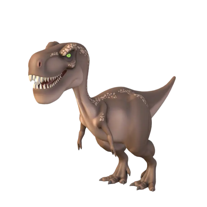 Q version cartoon Tyrannosaurus Rex 3D model 3D model preview on Freecreat
