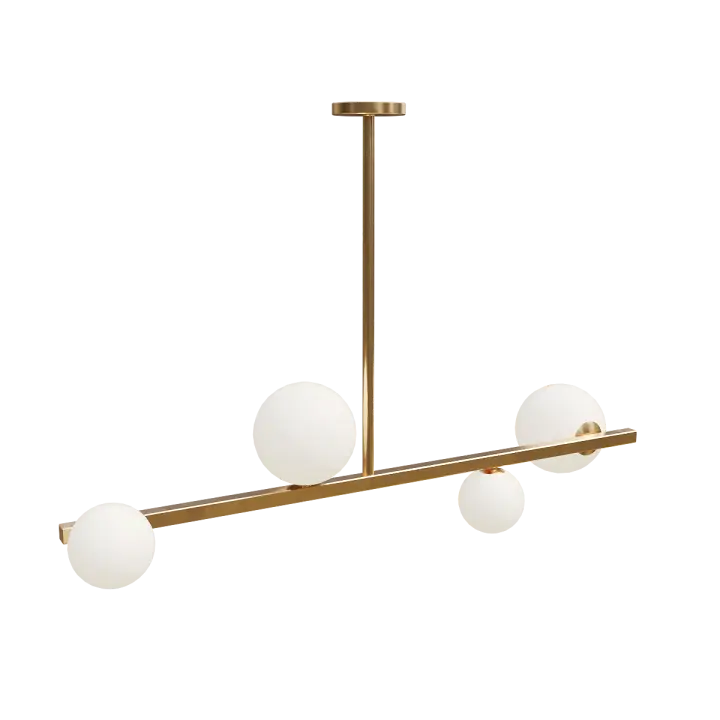 All Copper Nordic Chandelier Dining Lights Bar Study Lights 3D model preview on Freecreat