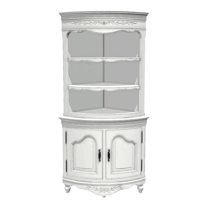 Living Room Wall Corner Cabinet Triangle Side Cabinet Solid Wood Corner American Corner Locker 3D model preview on Freecreat