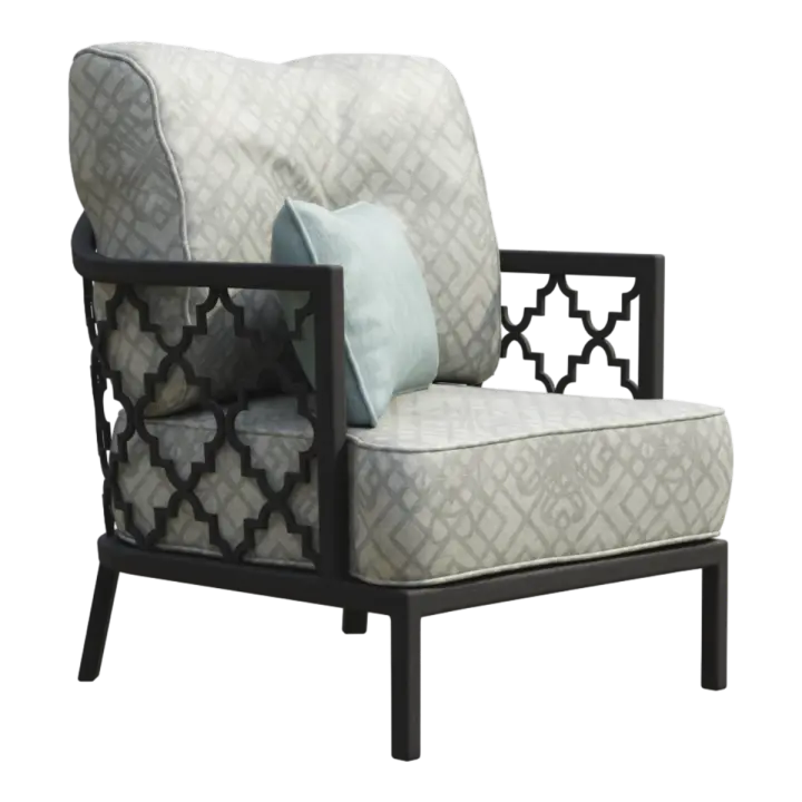 American Style Country Solid Wood Hollow-out Single Sofa Neoclassical Retro Tiger Chair 3D model preview on Freecreat