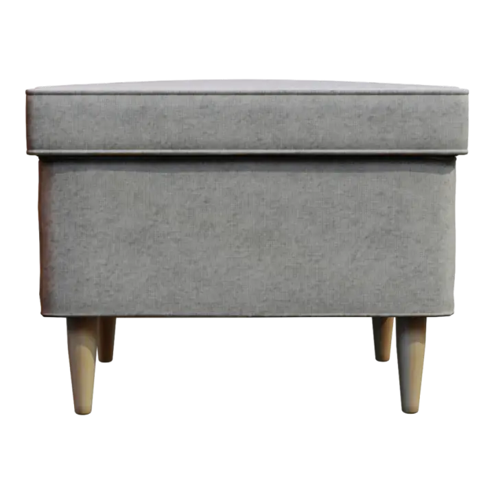 Sofa Bed Foot Stool Shoe Changing Stool Ash Cloth Dressing Stool 3D model preview on Freecreat
