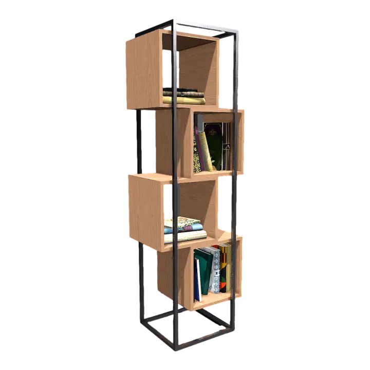 Solid wood shelf 3D model 3D model preview on Freecreat