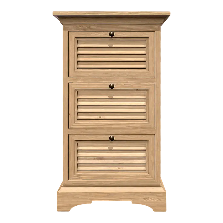 American Style Simple Log Flip Shoe Cabinet 3D model preview on Freecreat