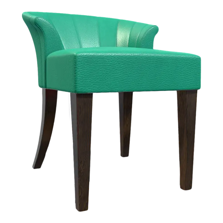 Modern Simple Green Leather Soft Bag Backrest Chair Sofa Chair 3D model preview on Freecreat