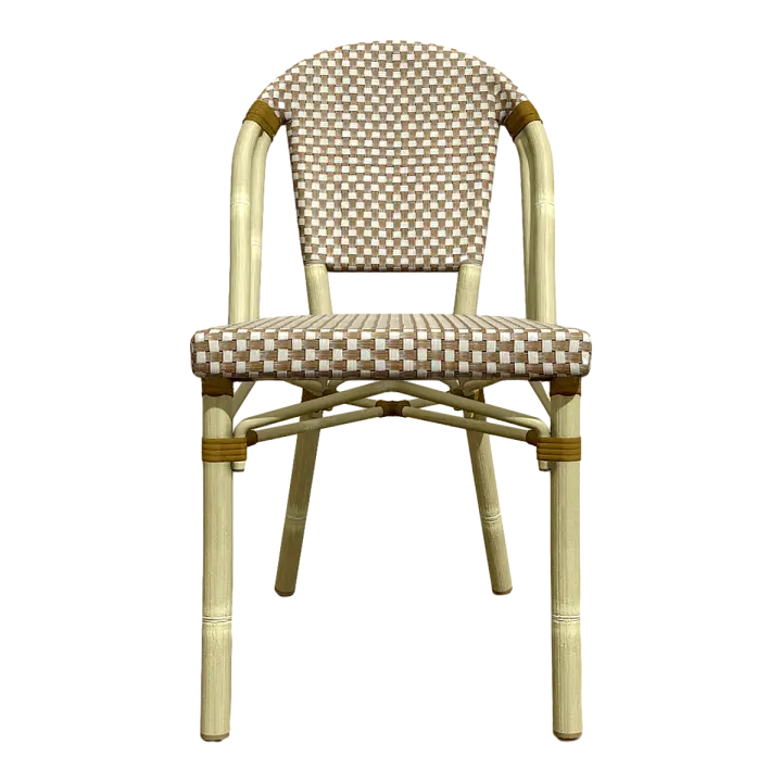Modern Simple Retro Rattan Backrest Bamboo Chair Leisure Chair 3D model preview on Freecreat