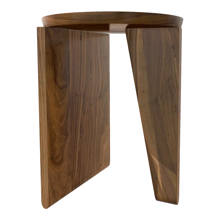 Minimalist Style Creative Shape Round Solid Wood Coffee Table Side Table 3D model preview on Freecreat