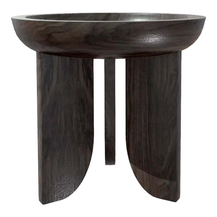 Simple Silent Round Table Top Ebony Coffee Table Coffee Table 3D model preview on Freecreat