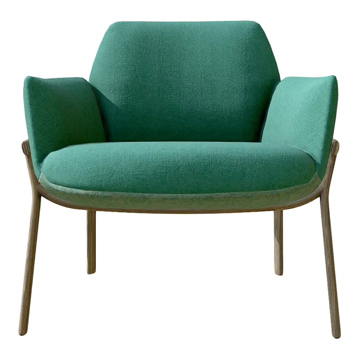 Italian Green Light Luxury Designer Fabric Sofa 3D model preview on Freecreat