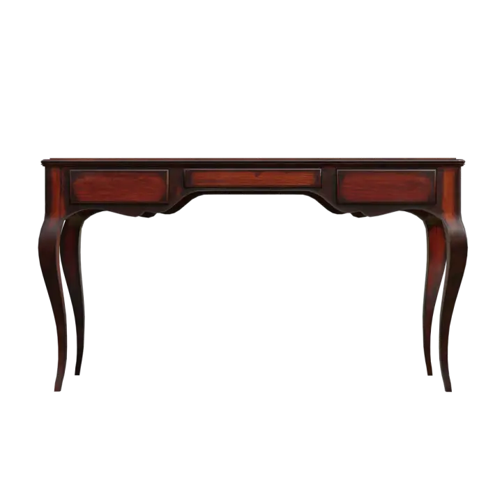 Redwood dressing table, foyer table, entrance desk, desk leader table 3D model preview on Freecreat