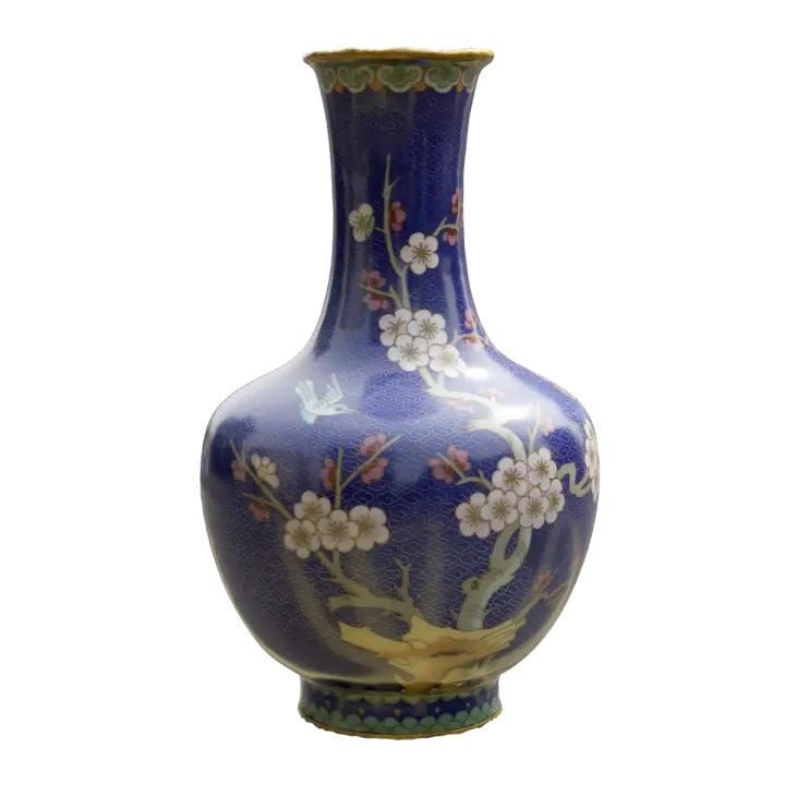 Jingdezhen floor vase ceramic ware, new Chinese style home decor, living room flower arrangement decoration 3D model preview on Freecreat