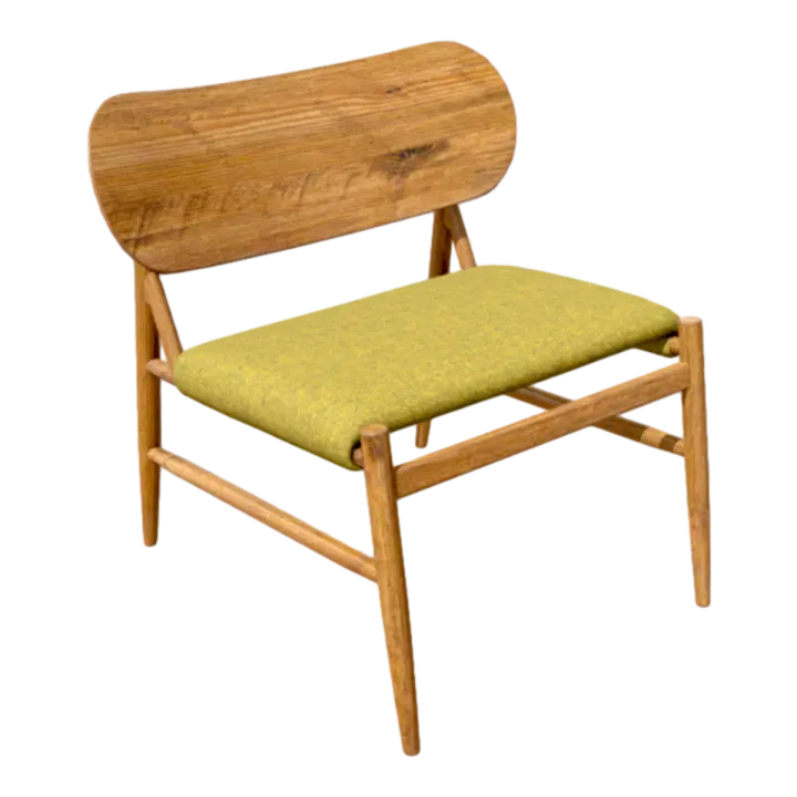 Nordic Simple Log Color Imitation Solid Wood Chair 3D model preview on Freecreat