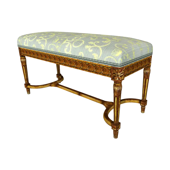 Eighteenth Century Classical Walnut Bench 3D model preview on Freecreat