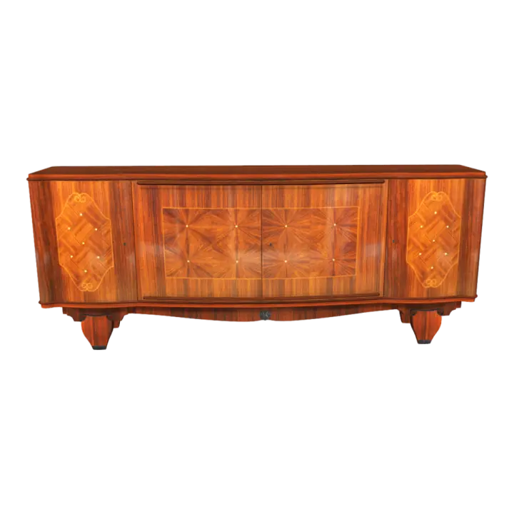 20th Century French Walnut Sideboard 3D model preview on Freecreat