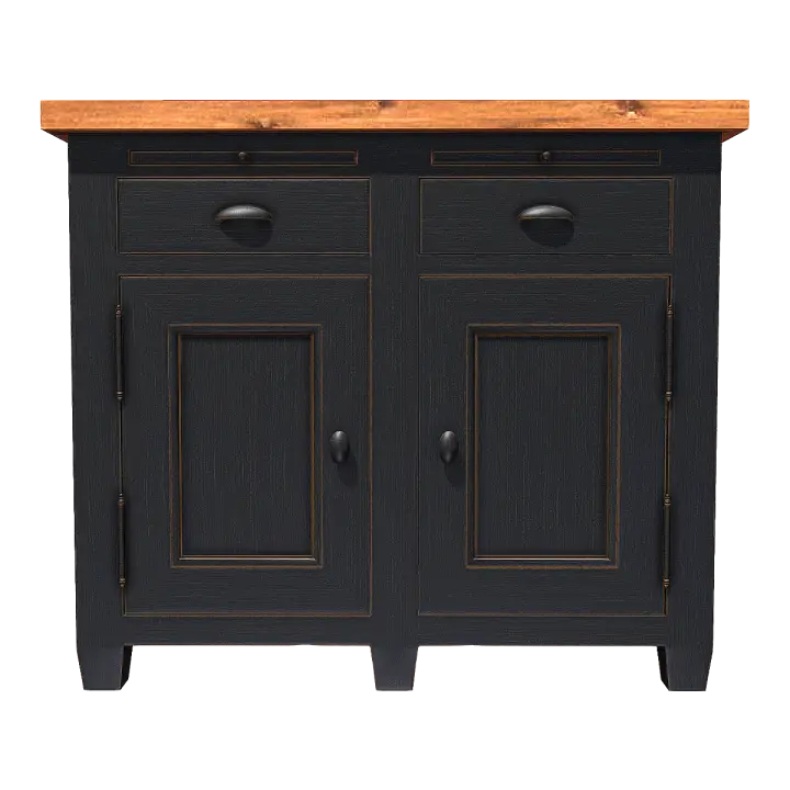 French Retro Ebony Small Cabinet 3D model preview on Freecreat