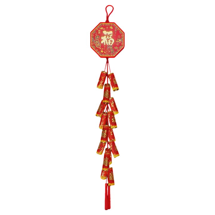 Chinese National Style New Year Spring Festival Simulation Firecracker String Hanging Ornaments 3D model preview on Freecreat