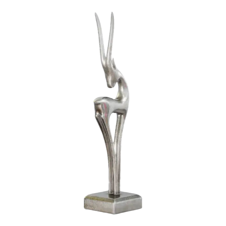 Italian Art Deco Silver Deer Statue 3D model preview on Freecreat