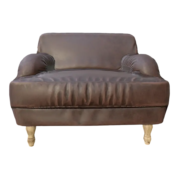 American Style Modern Style Leather Armrest Sofa Chair 3D model preview on Freecreat
