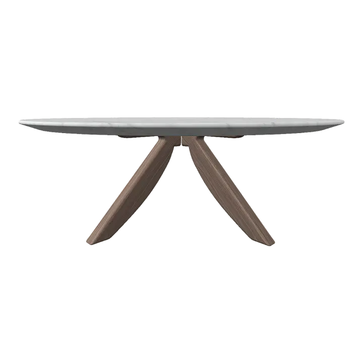 Italian Style Modern Style Marble Four-Leg Fir Coffee Table 3D model preview on Freecreat