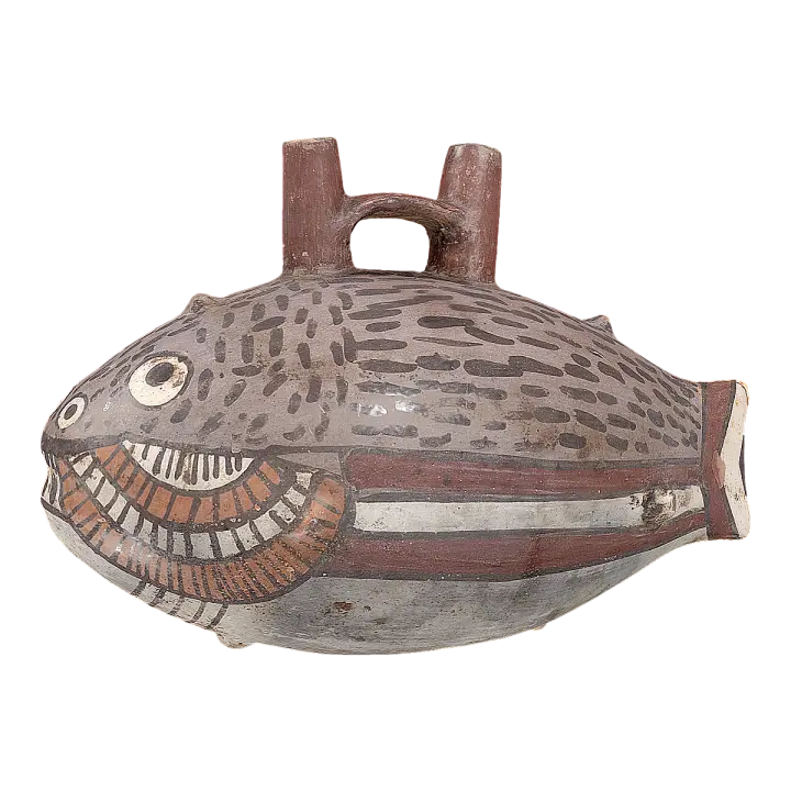 Vessel in the Form of a Fish from the Middle Nazca Period 3D model preview on Freecreat