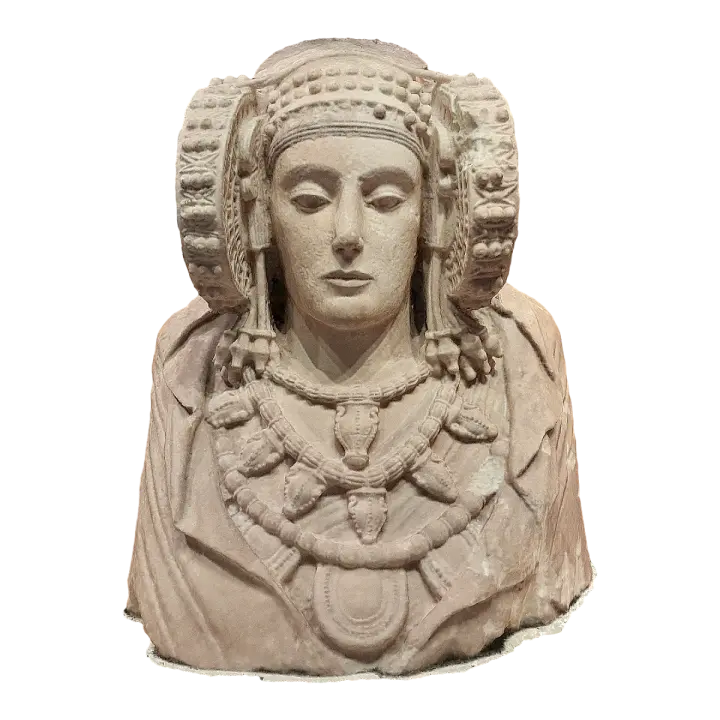 The marble statue of Lady Elche from the Iberian Peninsula in medieval Spain 3D model preview on Freecreat