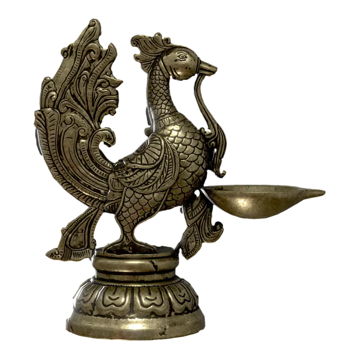 Chinese style classical art bronze chicken statue 3D model preview on Freecreat