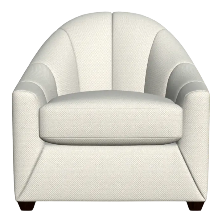 European-style creamy-white single sofa 3D model preview on Freecreat