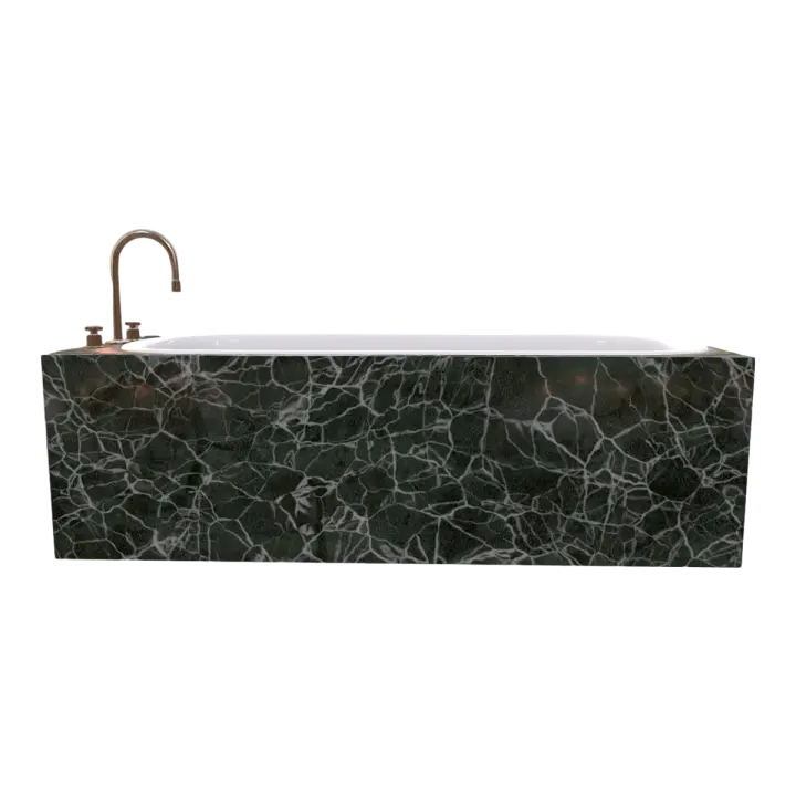 American Style Household Dark Green Marble Bathroom Bathtub 3D model preview on Freecreat