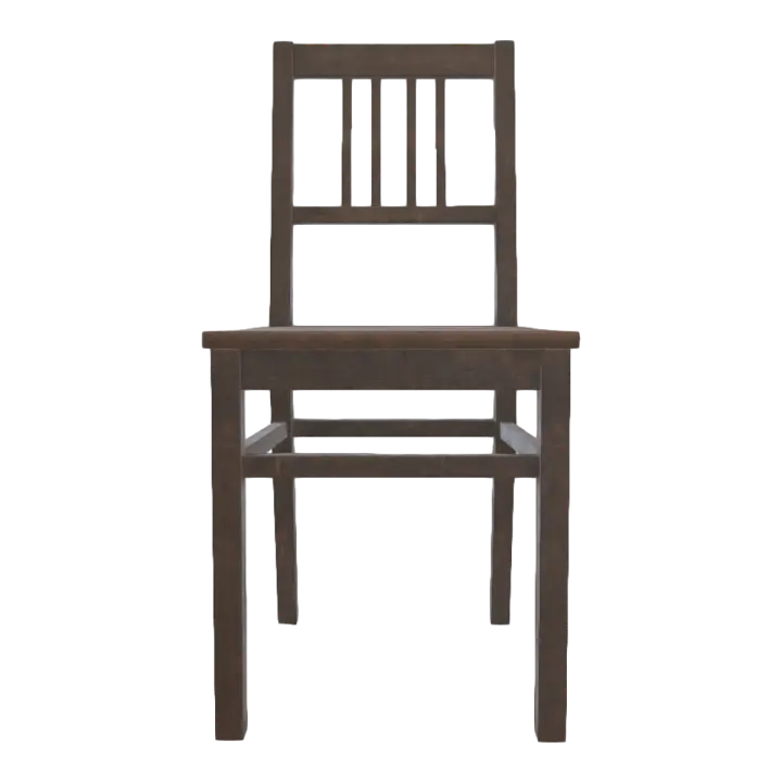 Chinese Classic Full Black Walnut Solid Wood Hollow Design Single Backrest Dining Chair Leisure Chair 3D model preview on Freecreat