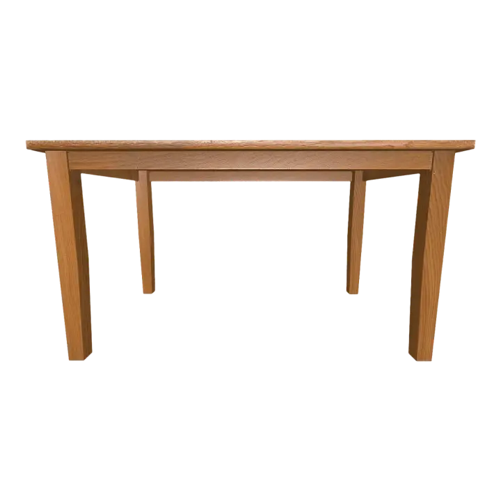 Modern Simple Home Full Dark Oak Solid Wood Four Leg Square Table Dining Table-Table 3D model preview on Freecreat