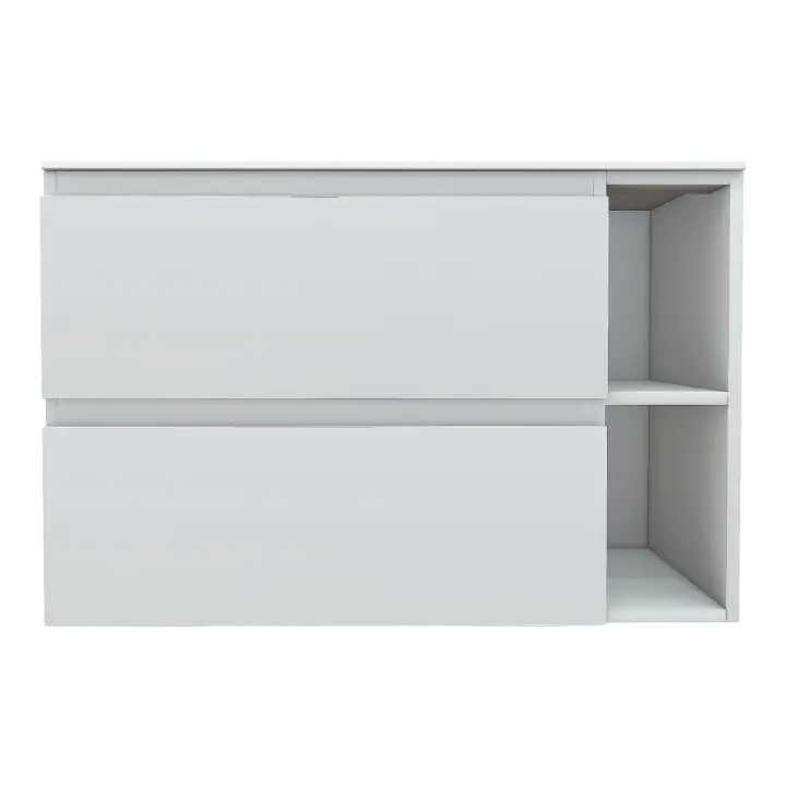Nordic Bathroom Bathroom Full White Ceramic Hand-washing Cabinet Drawer Cabinet Wash-washing Table 3D model preview on Freecreat