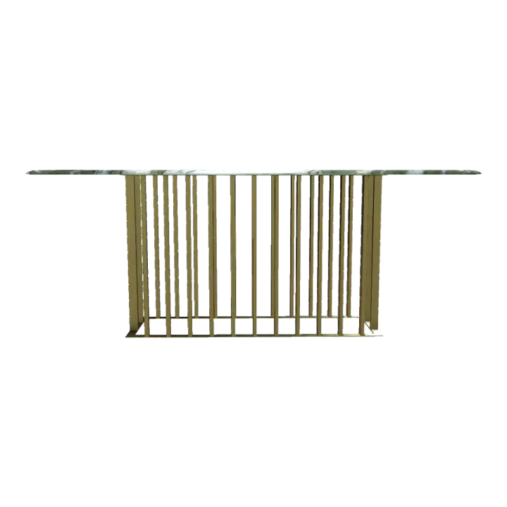 Nordic Living Room Stainless Steel Metal Base Bracket Dark Green Pattern Marble Square Table Dining Table 3D model preview on Freecreat