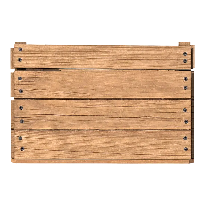 Household Simple Oak Solid Wood Crate Square Storage Box Storage Box 3D model preview on Freecreat